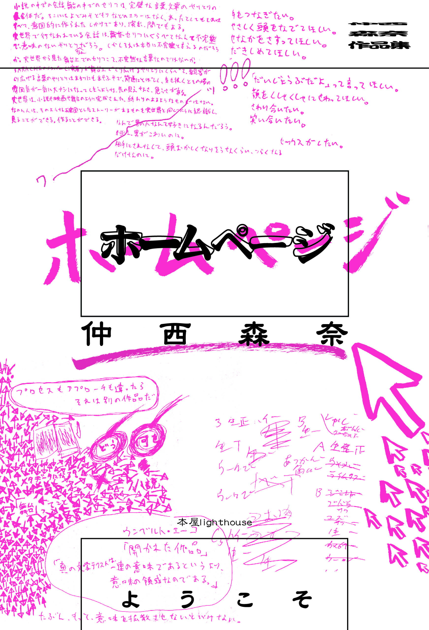 仲西森奈『ホームページ』